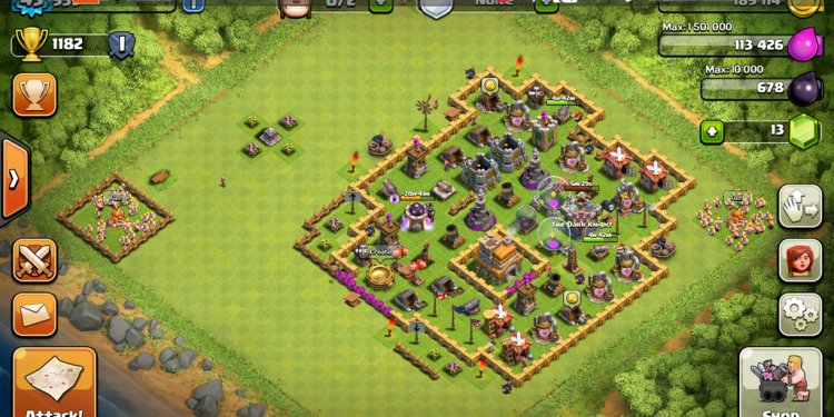 Clash of clans level 7 town