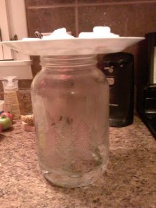 water research 4, rain in a jar
